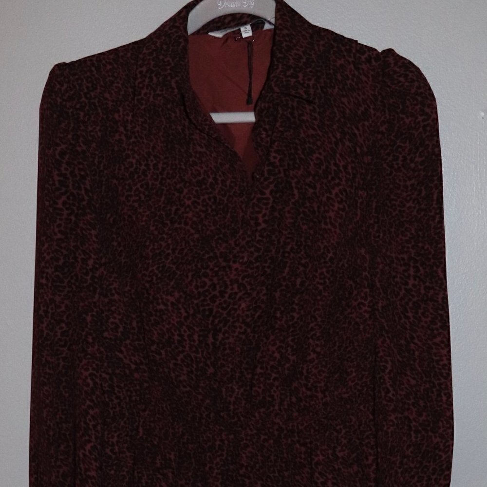 Cupcakes and Cashmere Printed Knee Length Dress Size S